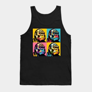 Prismatic Primate Panorama: Pop Art Gorilla Tank Top